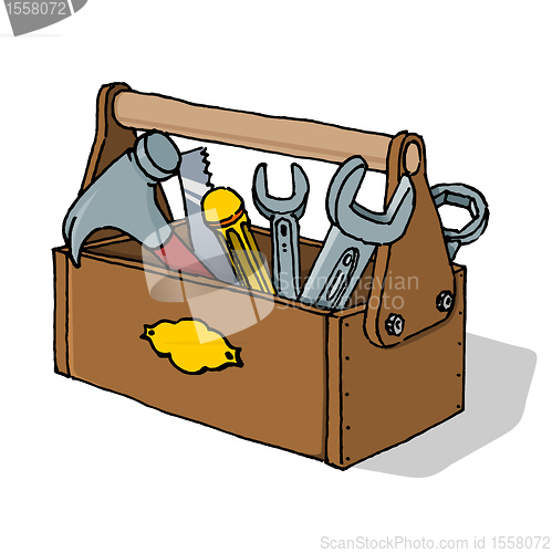 Image of Toolbox Vector Illustration