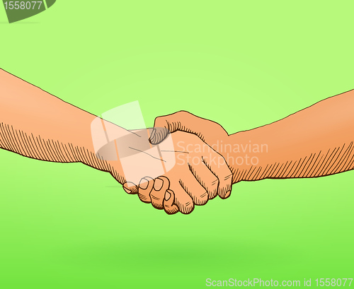 Image of Shaking hands Illustration