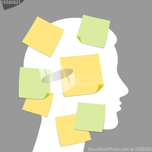 Image of Abstract notes and idea making