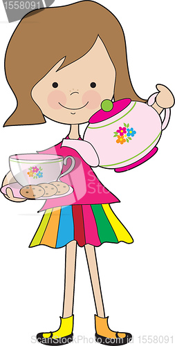 Image of Little Girl Tea