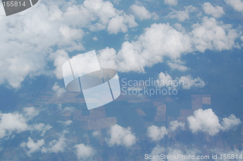 Image of The fields through clouds
