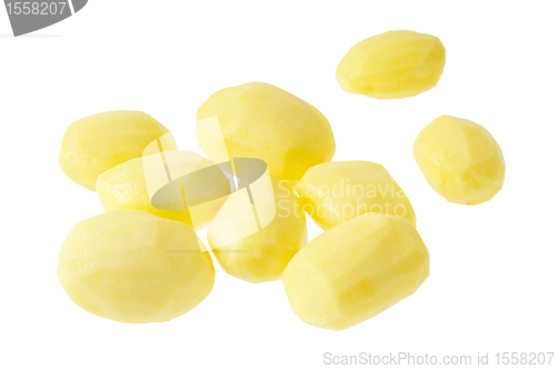 Image of Fresh peeled potatoes