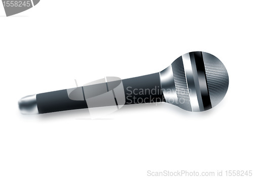 Image of Microphone on a white background