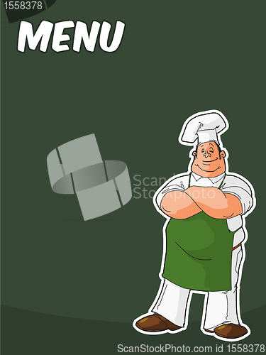 Image of Blackboard with Cook or Chef