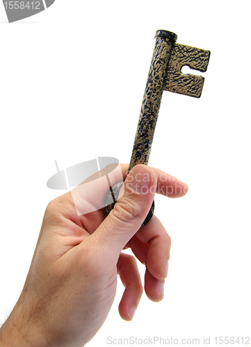 Image of holding the key