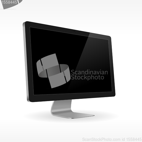 Image of LCD monitor isolated for presentations