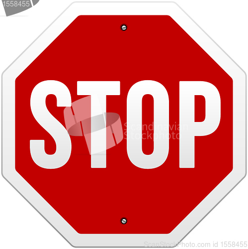 Image of Stop Sign illustration on white