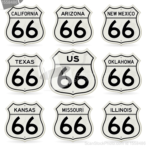 Image of Complete Route 66 Signs Collection