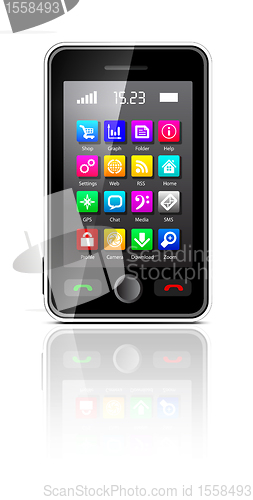 Image of Touchscreen smartphone