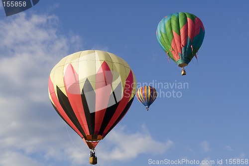 Image of Colorful Hot Air Balloons