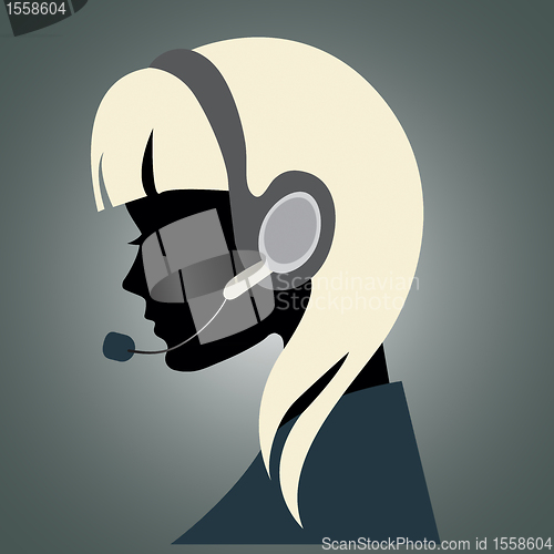 Image of Girl with headset