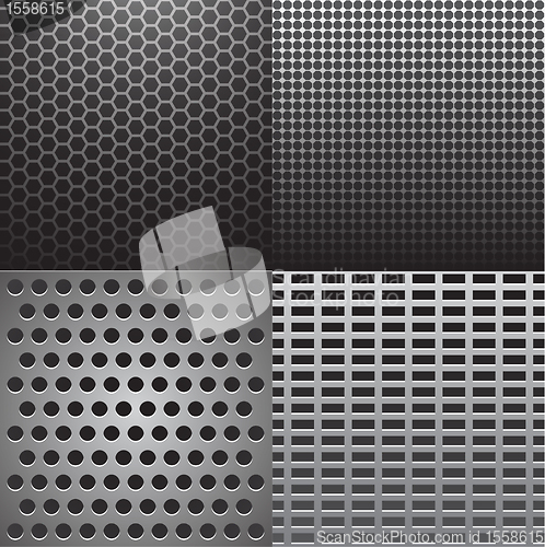 Image of Grey metal textures