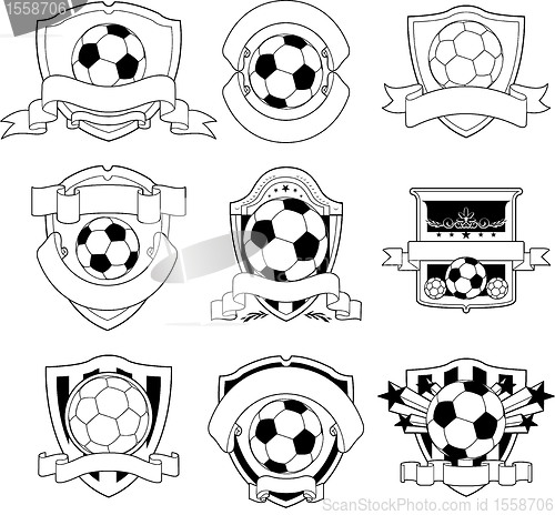 Image of Vector soccer badge