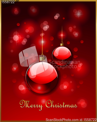 Image of Christmas greeting card design