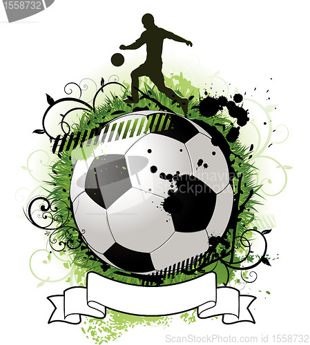 Image of Grunge soccer design