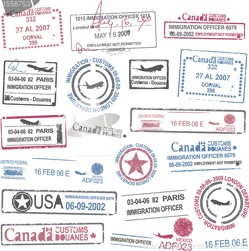 Image of Passport stamps