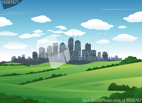 Image of Cityscape landscape background