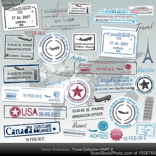 Image of Passport stamps