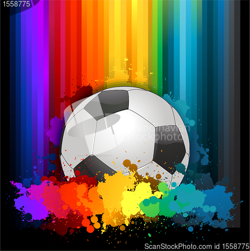 Image of Abstract colorful soccer background