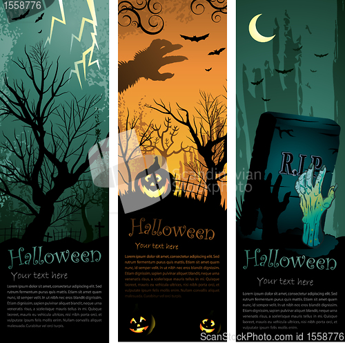 Image of Halloweens vertical banners