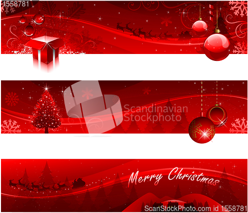 Image of Christmas greeting card design