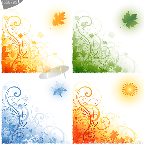 Image of Four seasons background