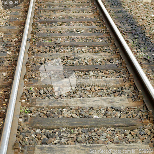 Image of Railway railroad tracks