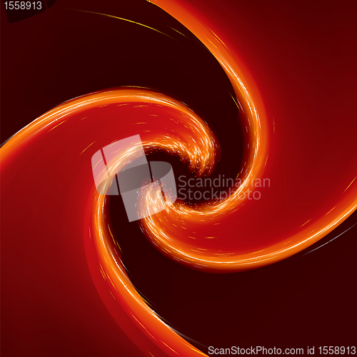 Image of Abstract glow Twist with golden flow. EPS 8