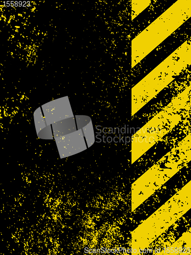 Image of Diagonal hazard stripes texture. EPS 8