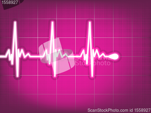 Image of Cardiogram EKG. EPS 8