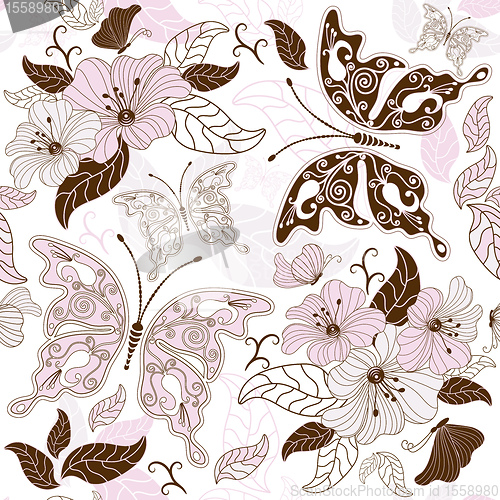 Image of Seamless floral pattern