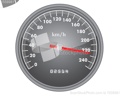 Image of dashboard speedometer