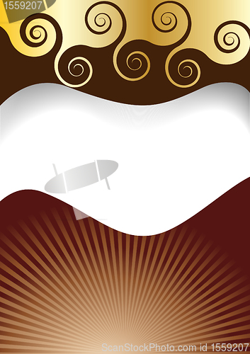 Image of chocolate spiral background