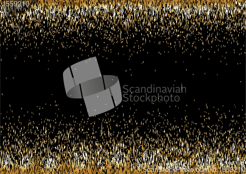 Image of gold background from small elements