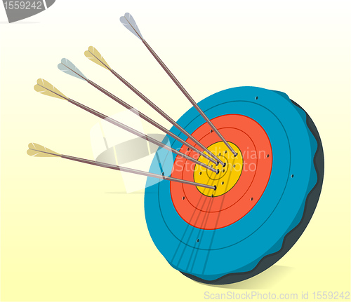 Image of Vintage Target and Arrows