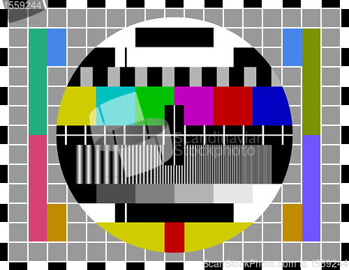 Image of PAL TV test signal