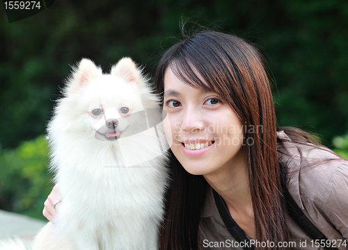 Image of girl with dog