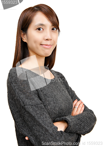 Image of asian woman with smile