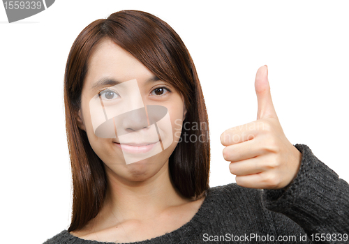 Image of woman with thumbs up