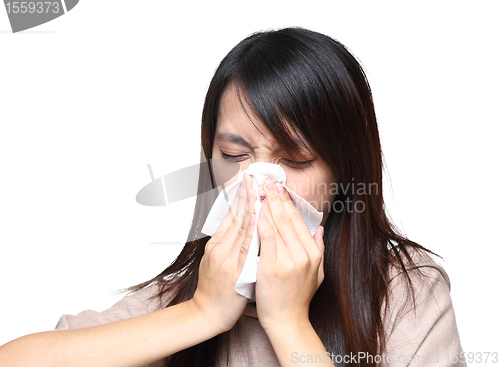 Image of sneeze girl