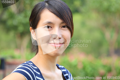 Image of young woman smile