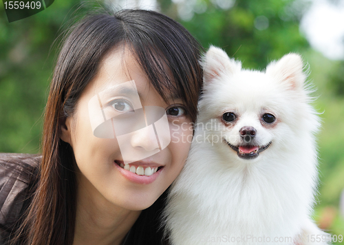 Image of girl with dog