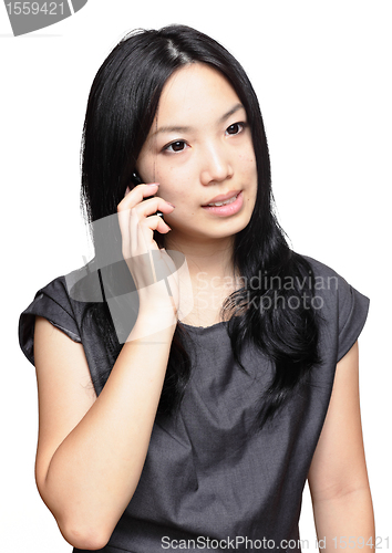 Image of woman using mobile phone