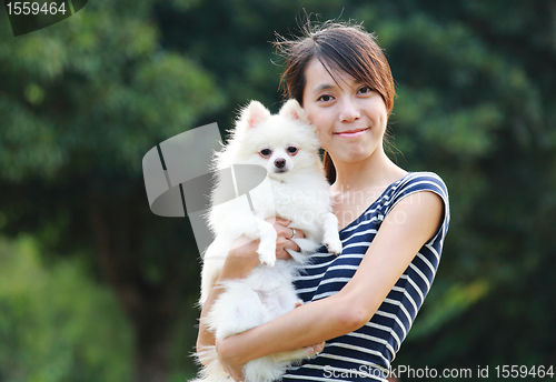 Image of girl with dog