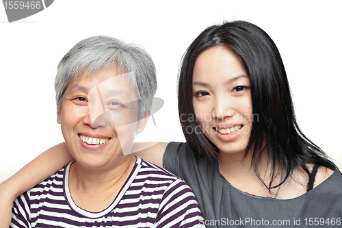 Image of smile mother and daughter