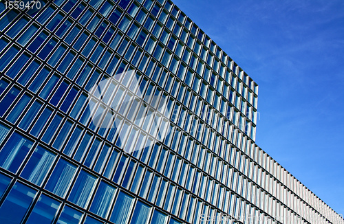 Image of Modern architecture full of blue