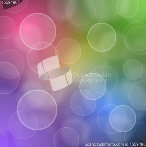 Image of Romantic background with bokeh circles