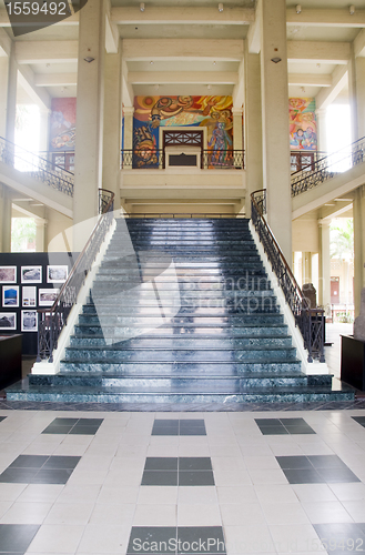 Image of editorial interior staircase National Palace Culture Museum Mana