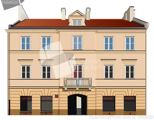 Image of Building facade illustration