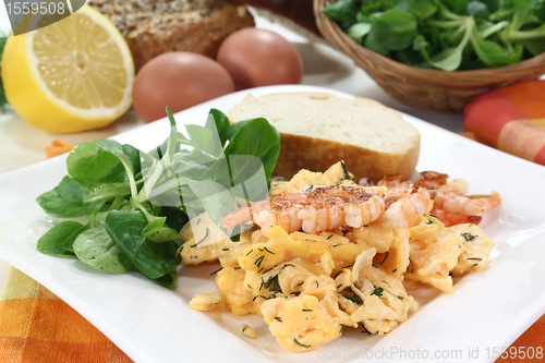 Image of Scrambled egg with shrimp